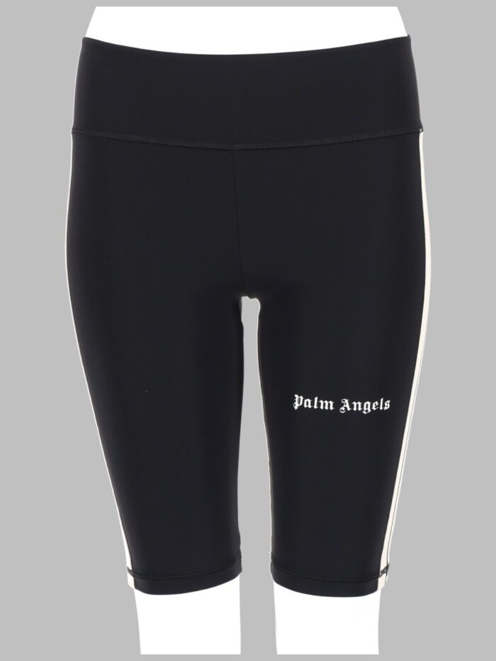 Palm Angels SHORTS TRACK BIKER CON LOGO
