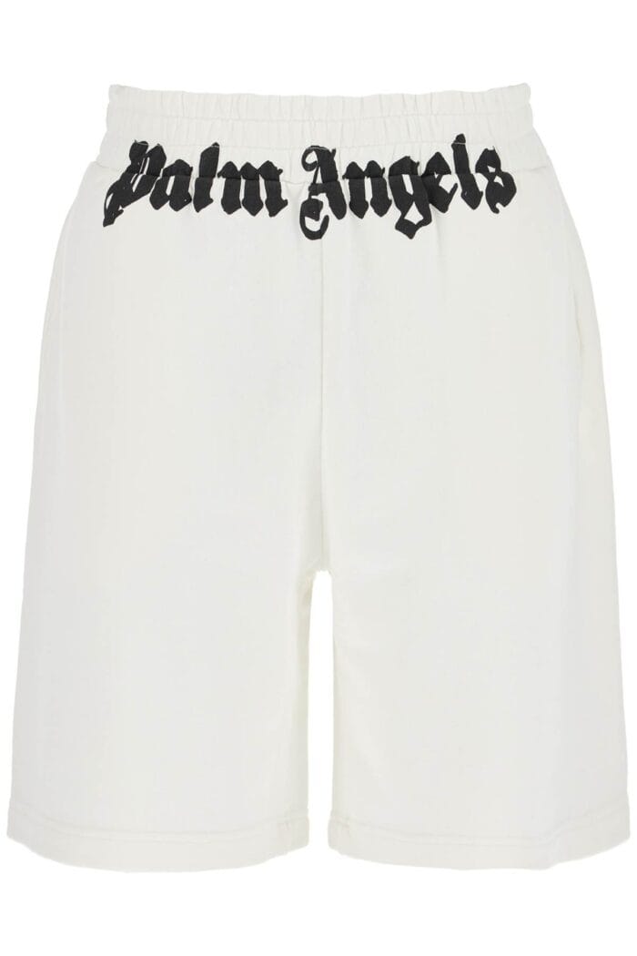 PALM ANGELS Sporty Bermuda Shorts With Logo Print