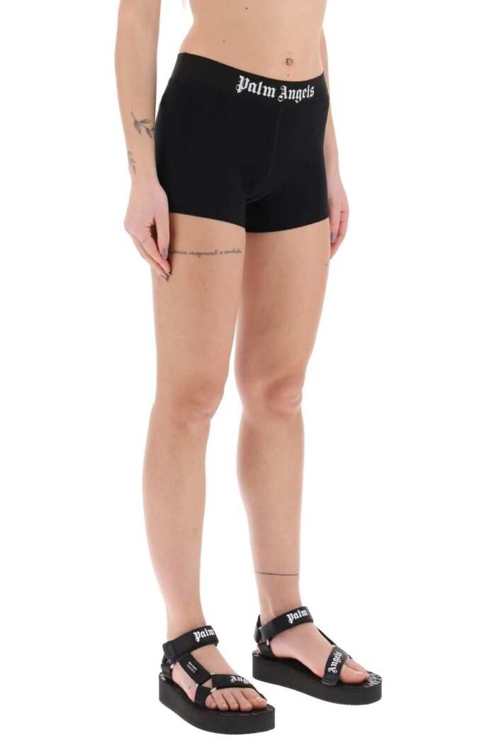 PALM ANGELS Sporty Shorts With Branded Stripe