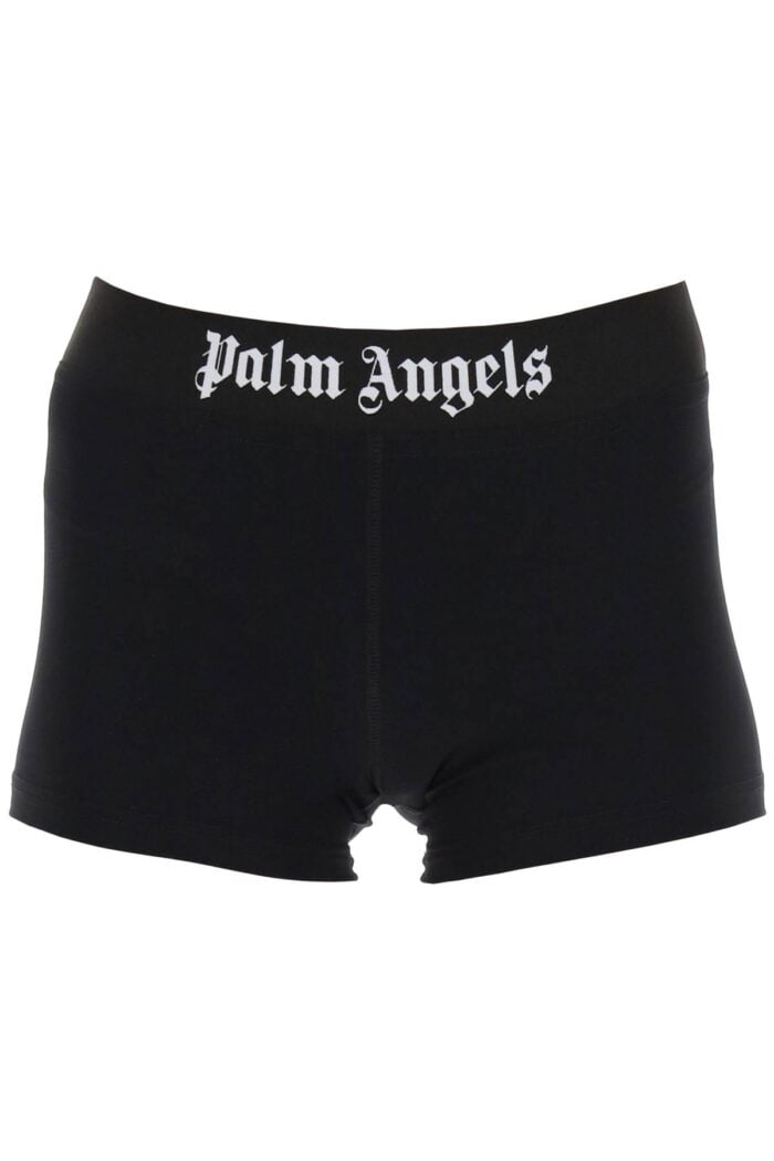 PALM ANGELS Sporty Shorts With Branded Stripe