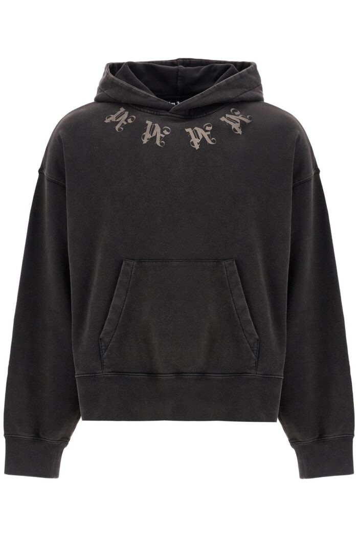 PALM ANGELS Statement Monogram Hooded Sweatshirt