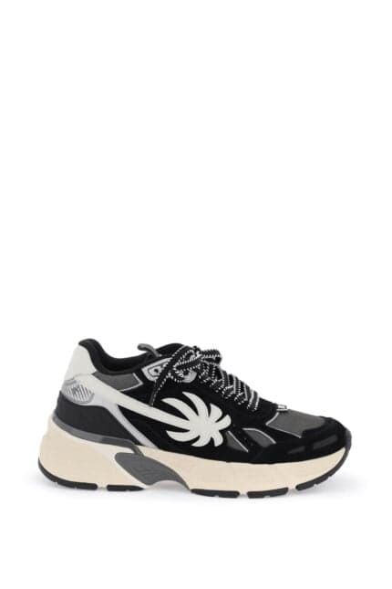 Palm Angels Suede Leather Pa 4 Sneakers With