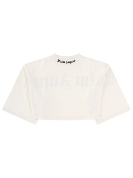 Palm Angels T-SHIRT CROP CON LOGO