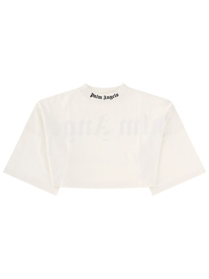 Palm Angels T-SHIRT CROP CON LOGO
