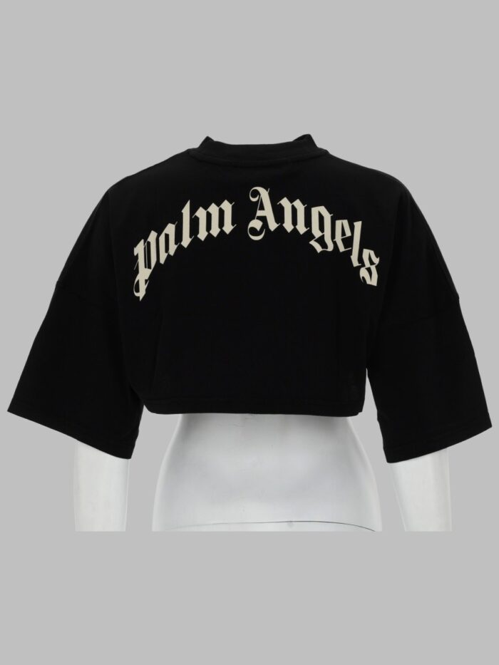 Palm Angels T-SHIRT CROPPED CON LOGO