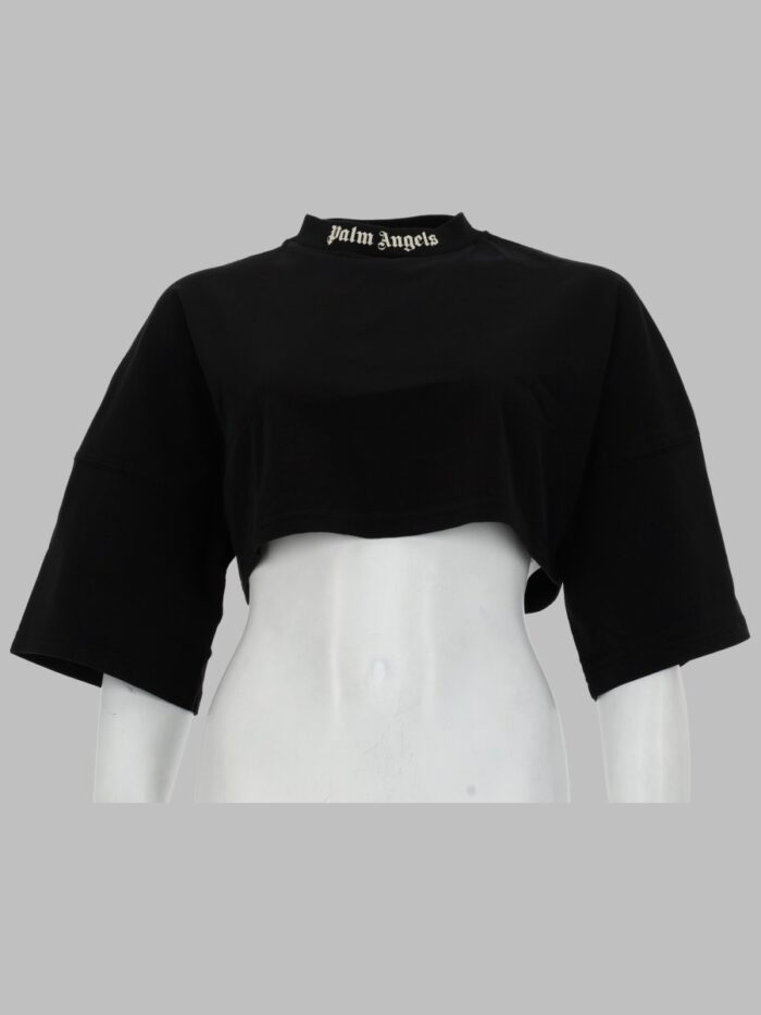 Palm Angels T-SHIRT CROPPED CON LOGO