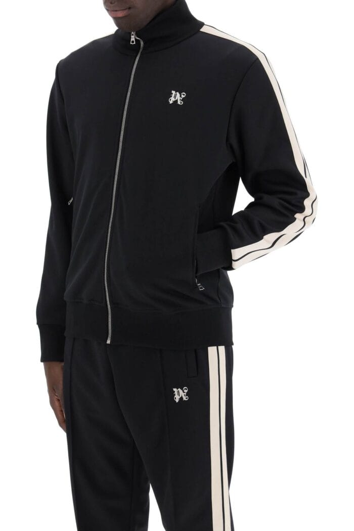 PALM ANGELS "track Sweatshirt With Contrasting Bands