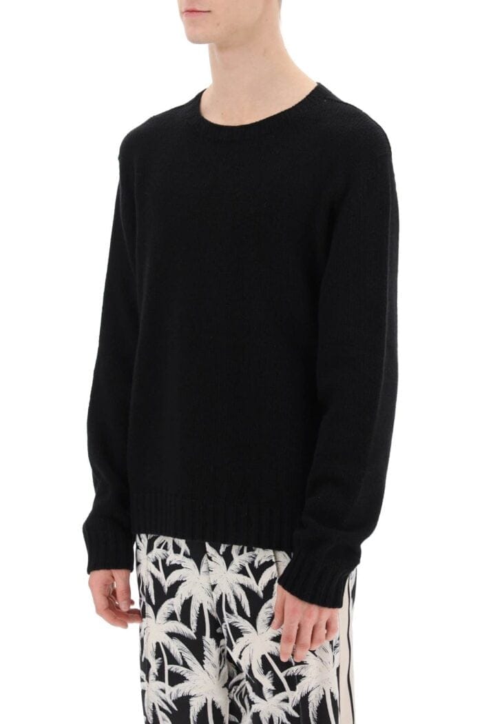 Palm Angels Wool Sweater With Logo Intarsia - Image 1
