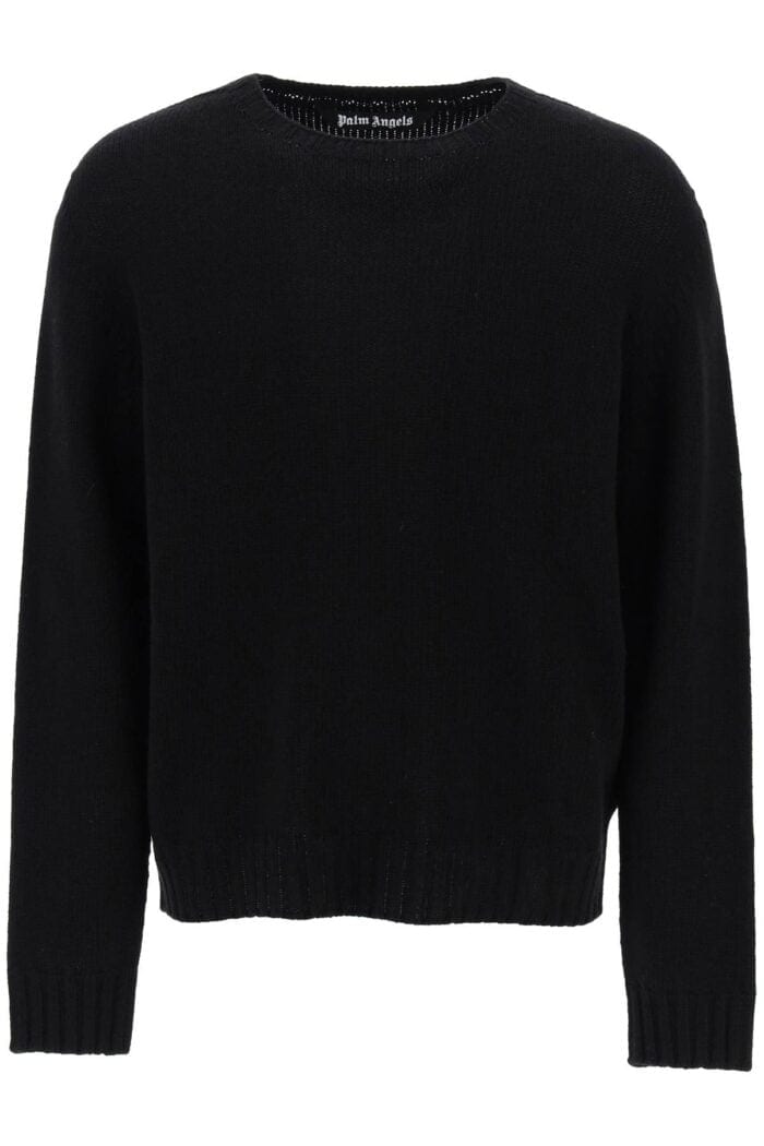 Palm Angels Wool Sweater With Logo Intarsia - Image 2
