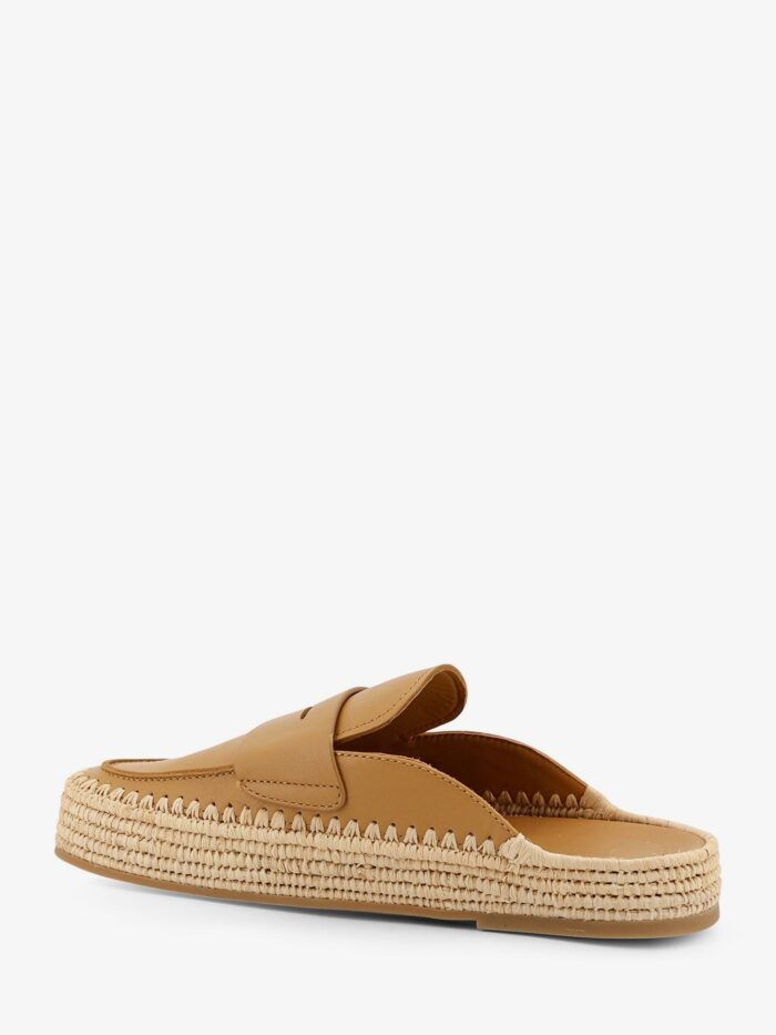 PALOMA BARCELO' Belinda Leather And Raffia Sandals