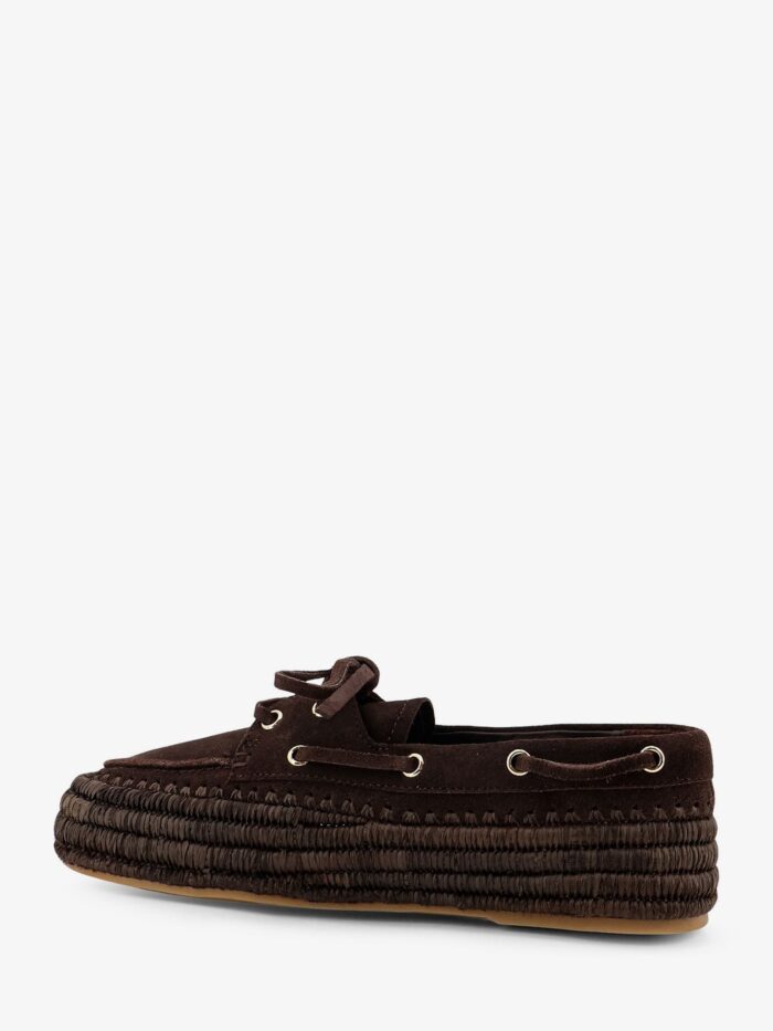 PALOMA BARCELO' Penelope Suede And Raffia Loafers