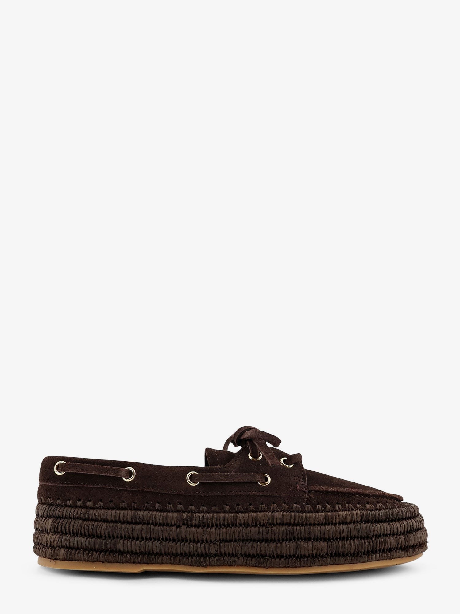PALOMA BARCELO' Penelope Suede And Raffia Loafers