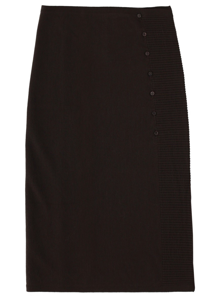 PALOMA WOOL "CHARCO" MIDI SKIRT