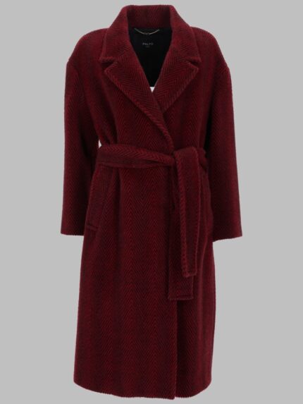 PALTO CAPPOTTO IN ALPACA E LANA CON CINTURA