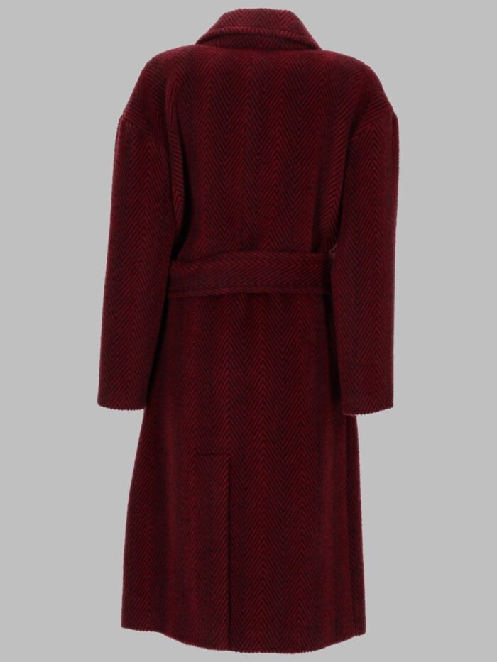 PALTO CAPPOTTO IN ALPACA E LANA CON CINTURA