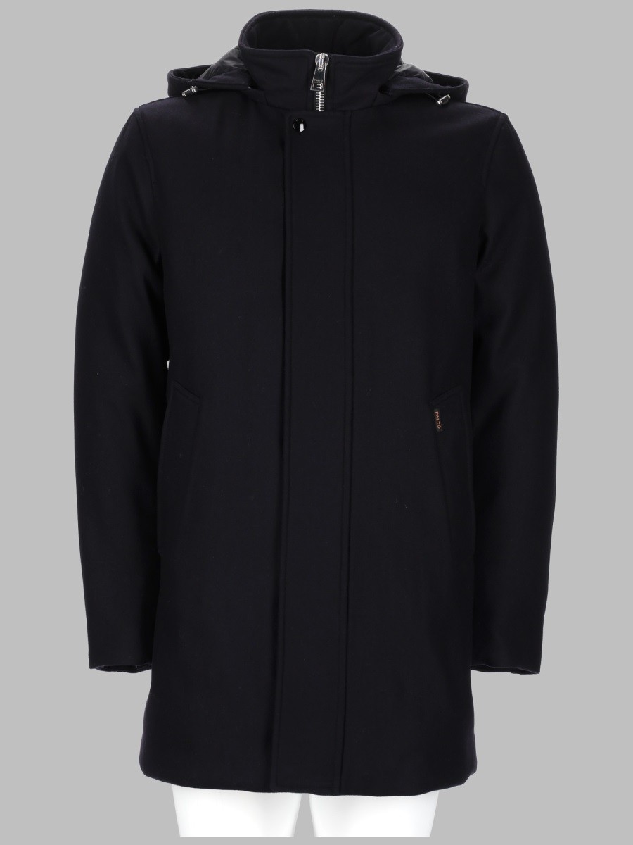 PALTO CAPPOTTO IN LANA CON CAPPUCCIO