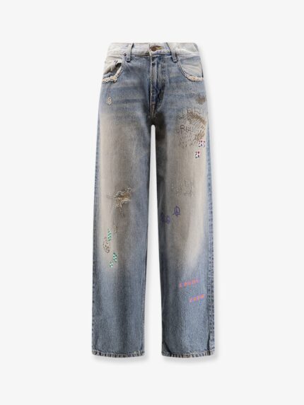 PALY Lucky Stone-Washed Cotton Jeans