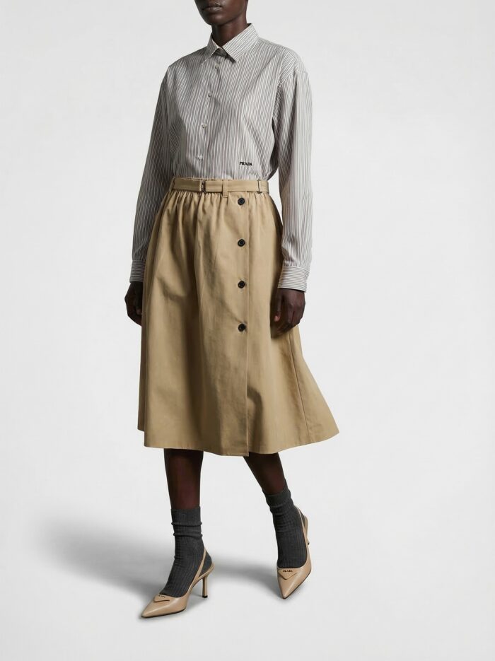 PRADA Panama Old Cotton Skirt