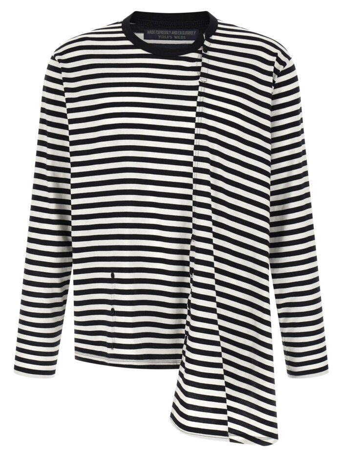 yohji yamamoto 'paneled' sweater YOHJI YAMAMOTO 'Paneled' Sweater