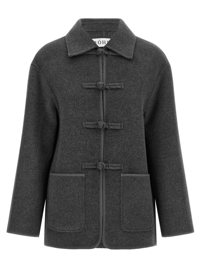 rohe pankou closure coat ROHE Pankou Closure Coat