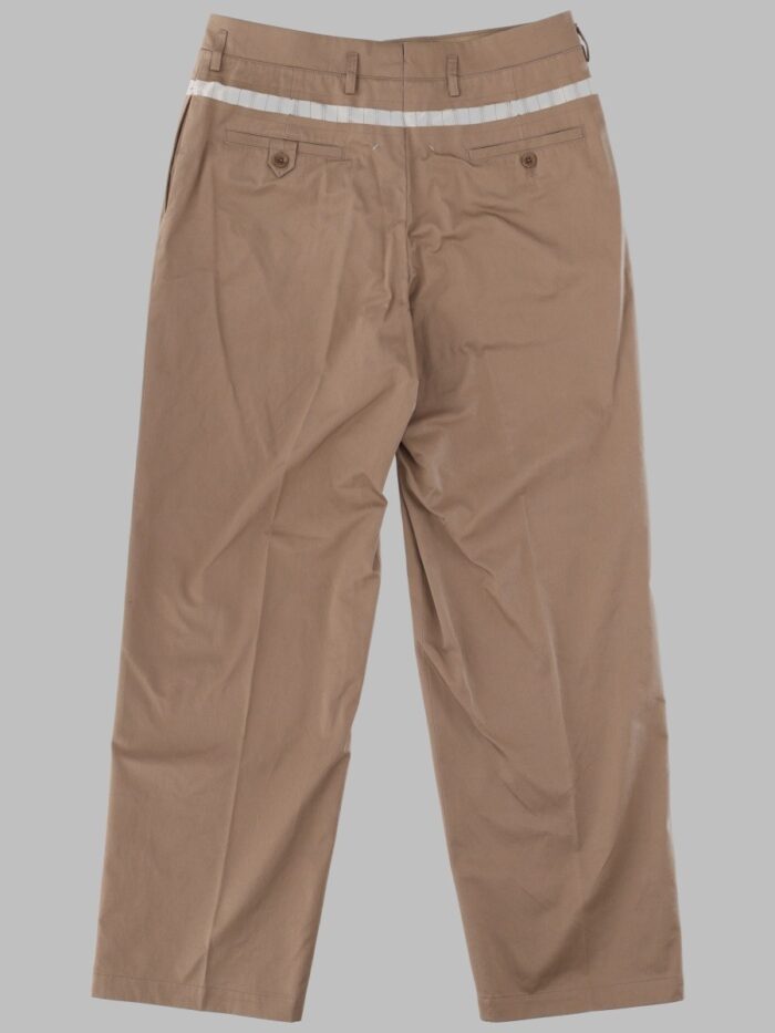 Maison Margiela PANTALONE A GAMBA LARGA IN COTONE CERATO