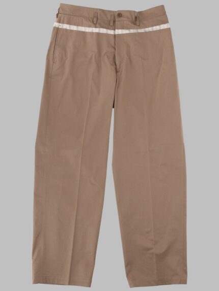 Maison Margiela PANTALONE A GAMBA LARGA IN COTONE CERATO