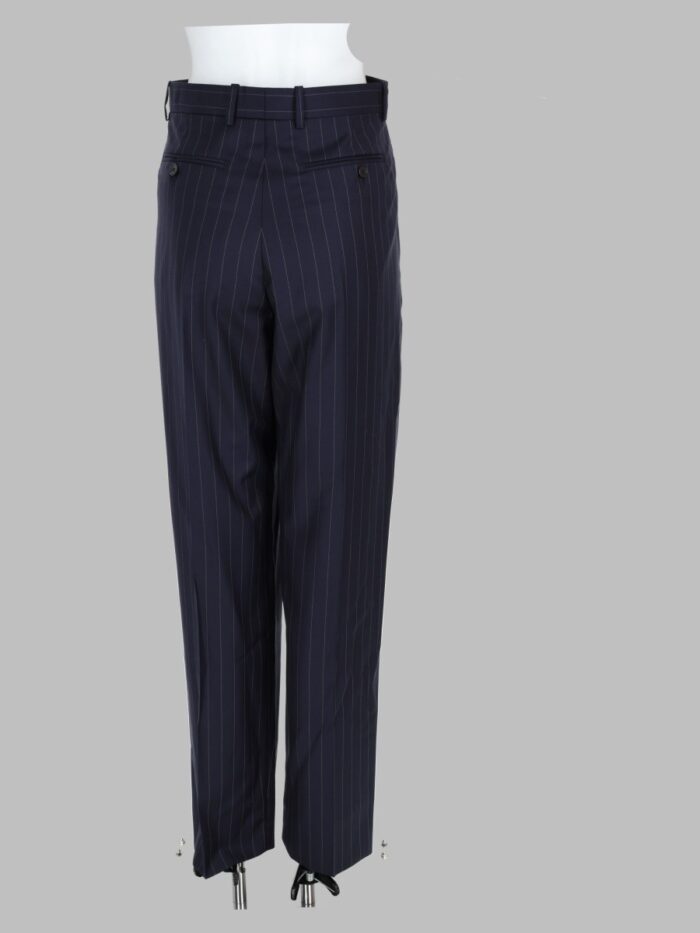 Givenchy Pantalone A Righe Con Doppia Piega In Lana