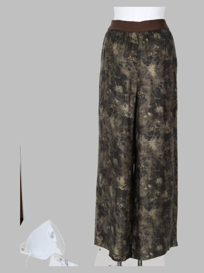 UMA WANG Pantalone Ampio In Viscosa E Cupro