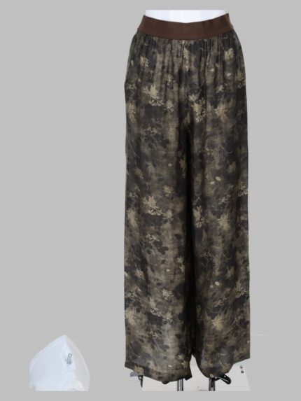 UMA WANG Pantalone Ampio In Viscosa E Cupro