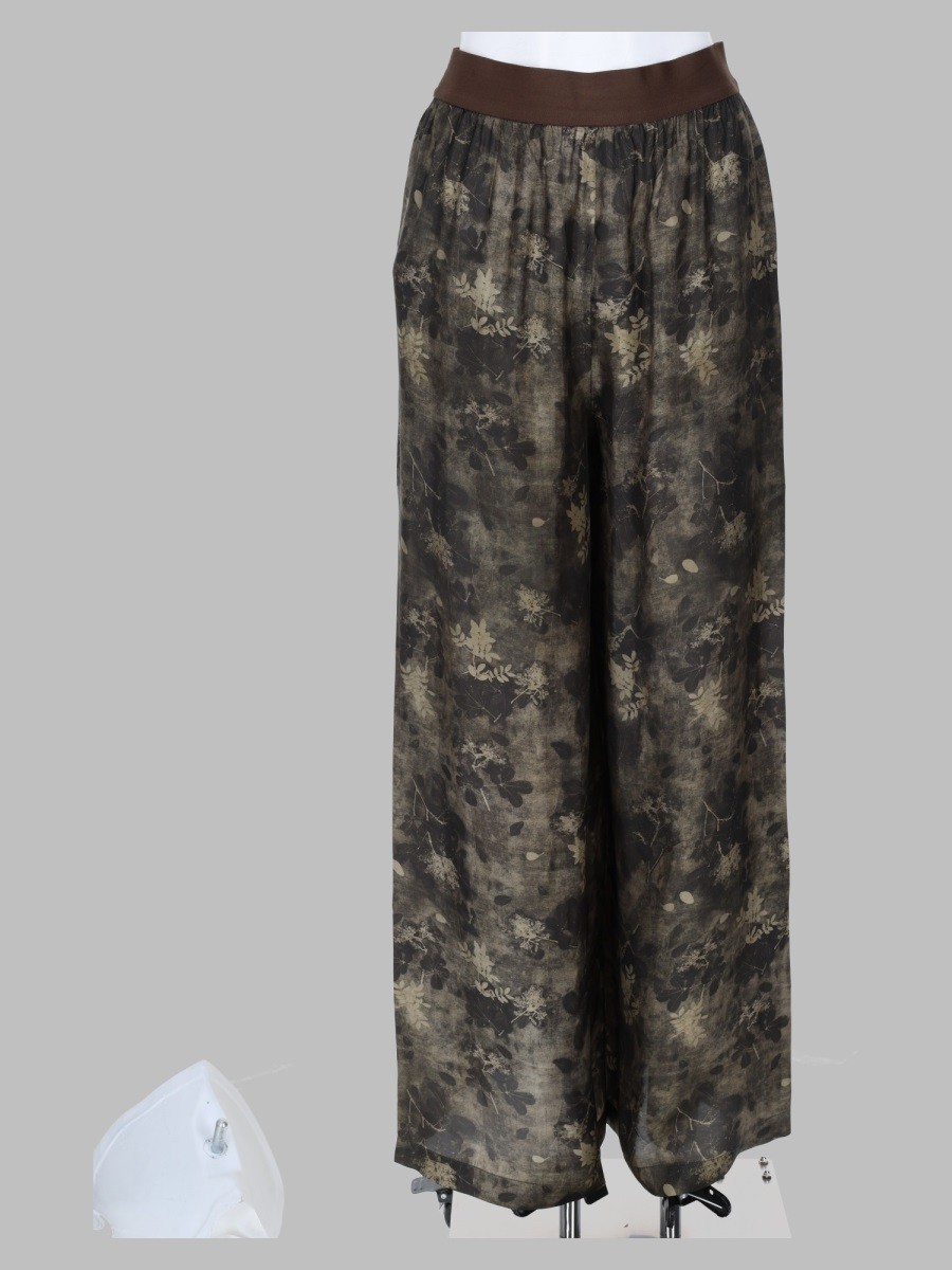 UMA WANG Pantalone Ampio In Viscosa E Cupro