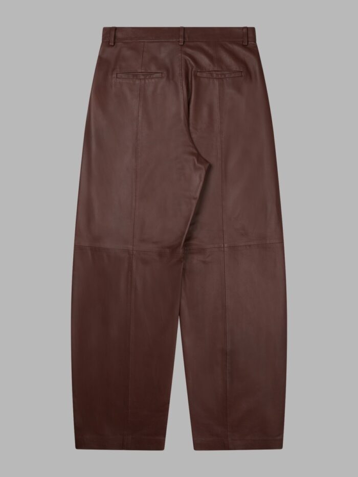 ALYSI Pantalone Barrel In Pelle