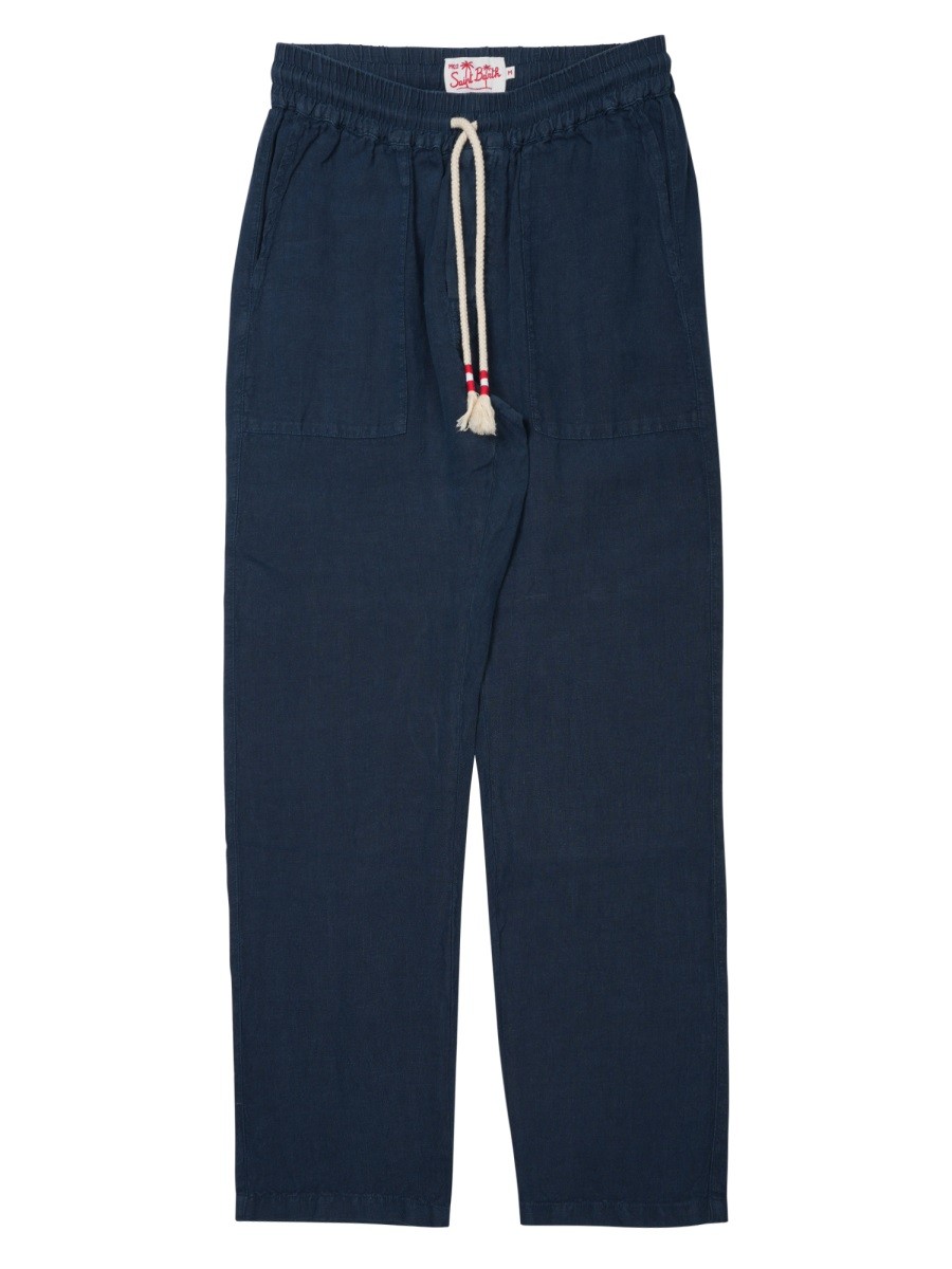MC2 SAINT BARTH PANTALONE "CALAIS" IN PURO LINO