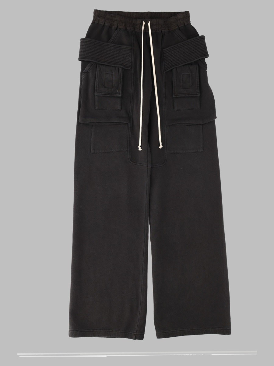 RICK OWENS DRKSHDW Pantalone Cargo In Felpa Di Cotone