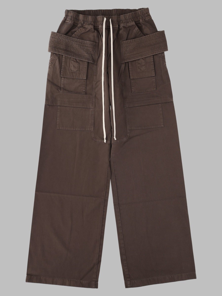 RICK OWENS DRKSHDW Pantalone Cargo In Felpa Di Cotone