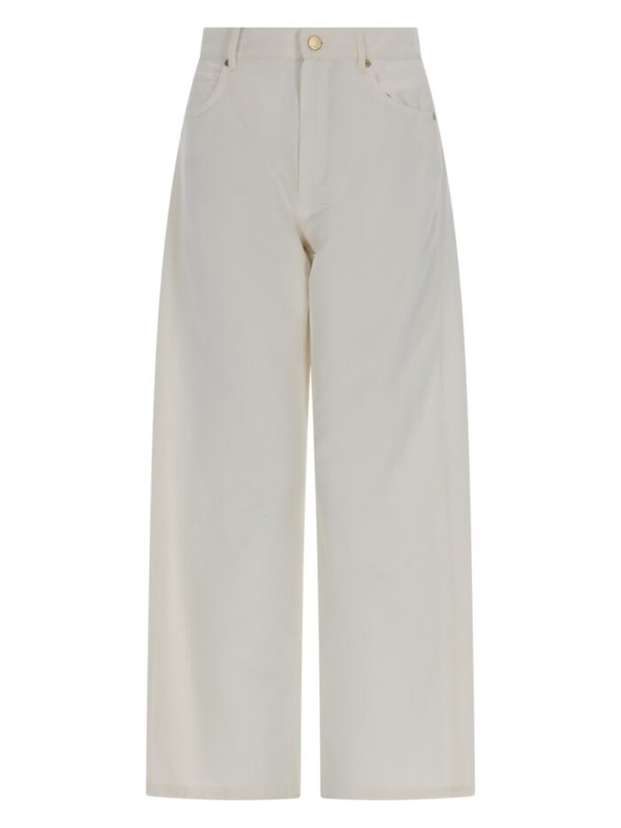 s max mara pantalone cinque tasche in cotone e lino S MAX MARA PANTALONE CINQUE TASCHE IN COTONE E LINO