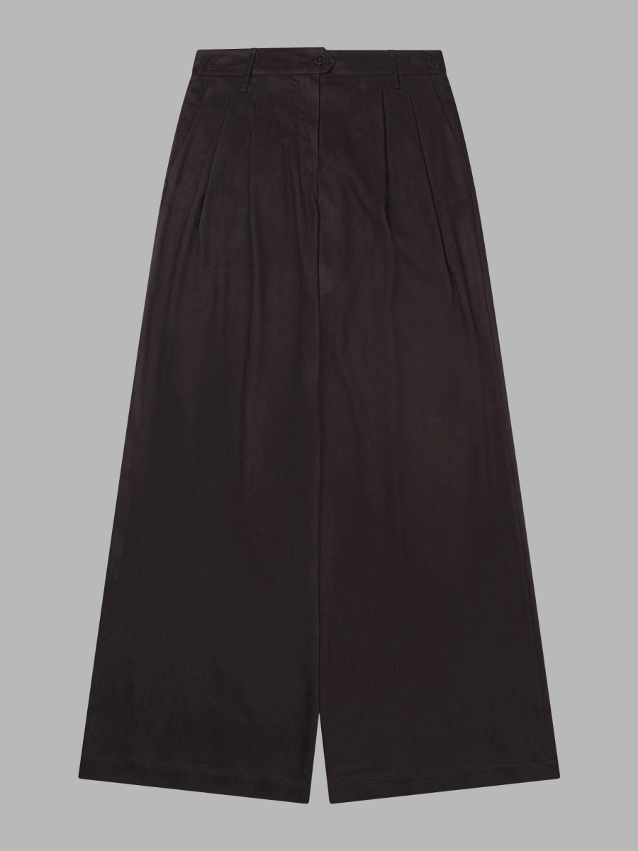 ALYSI Pantalone Con Effetto Camoscio