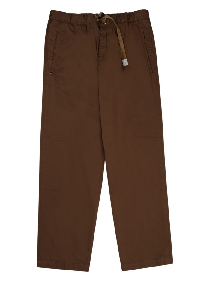WHITE SAND PANTALONE IN COTONE CON CINTURA