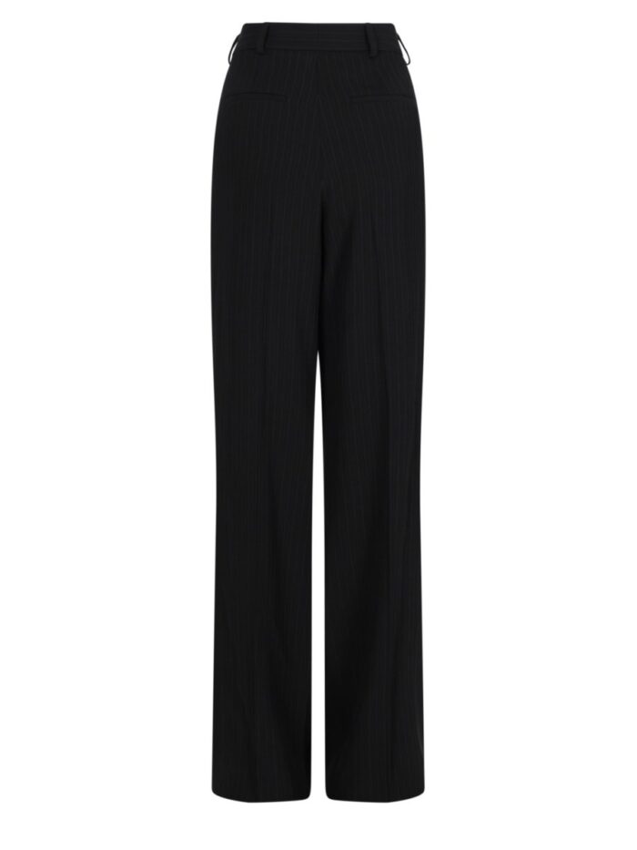 Saint Laurent Pantalone In Crêpe Gessato