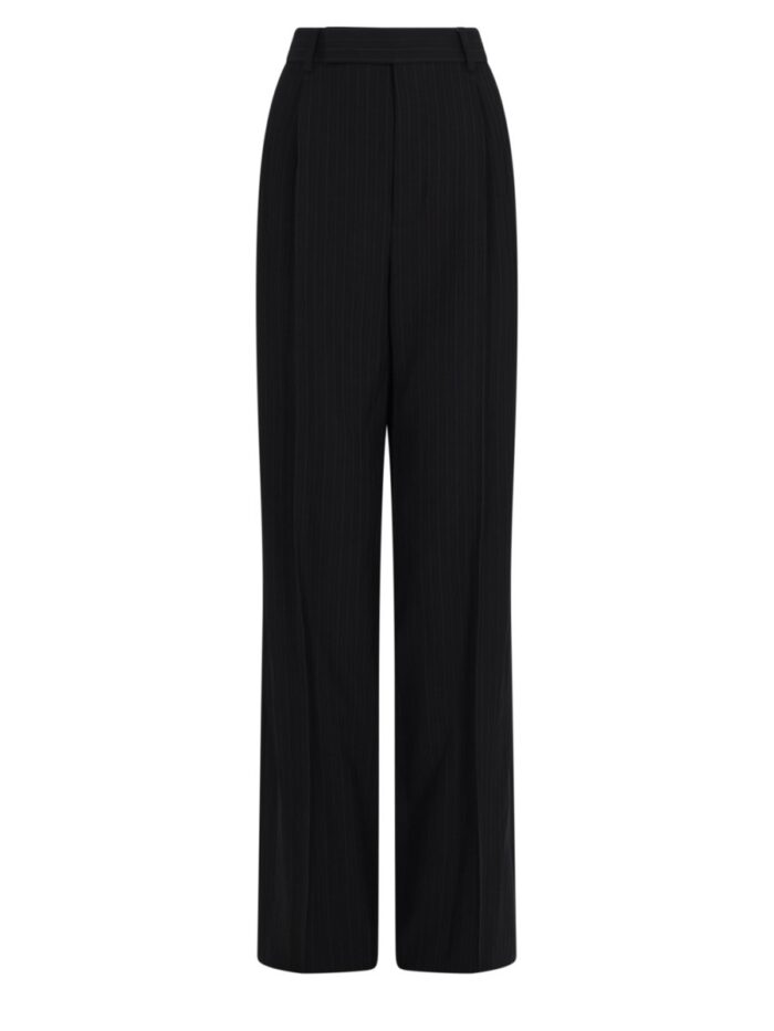 saint laurent pantalone in crêpe gessato Saint Laurent Pantalone In Crêpe Gessato