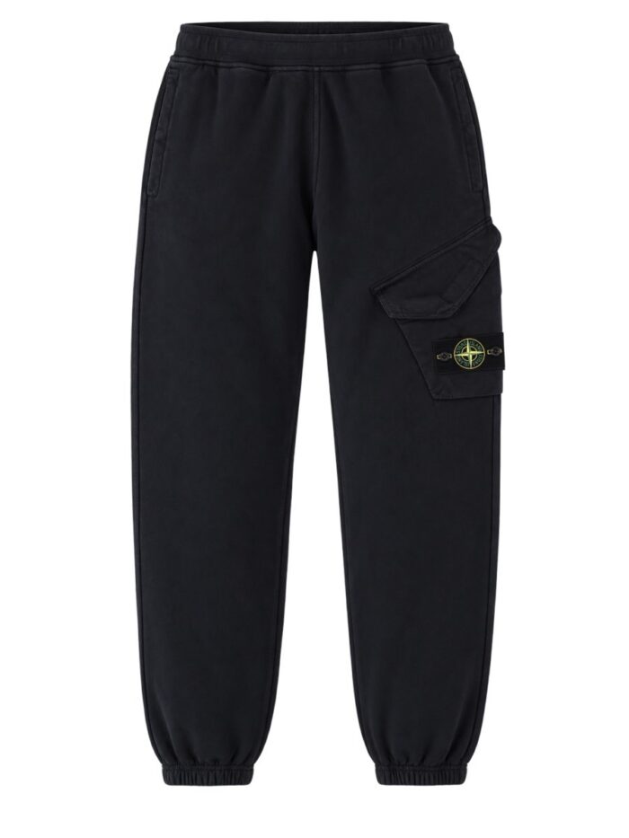 Stone Island Pantalone In Felpa Di Cotone