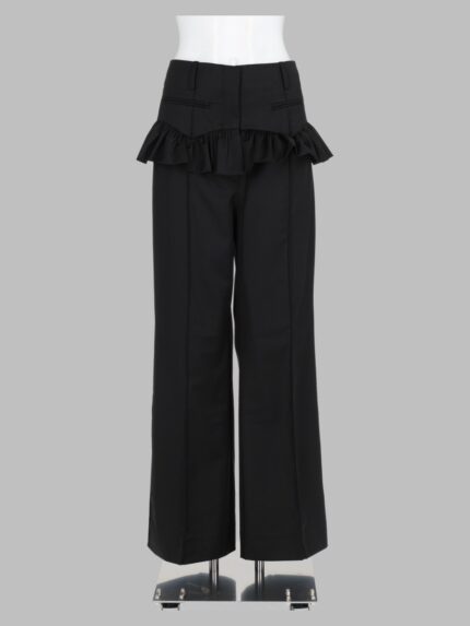 GANNI Pantalone In Lana Calandrata