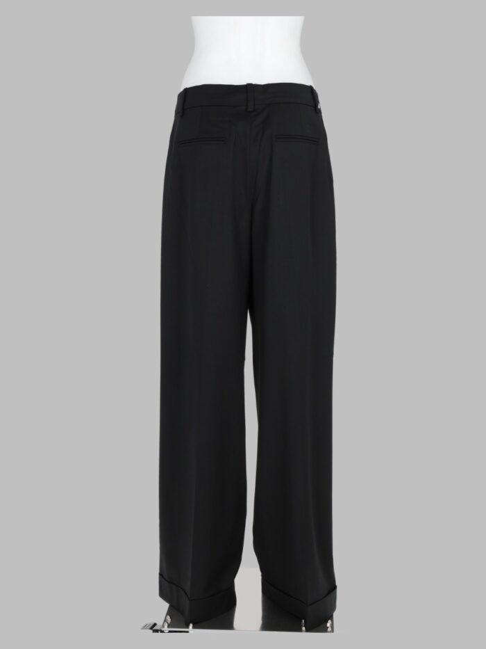 GANNI Pantalone In Lana Calandrata