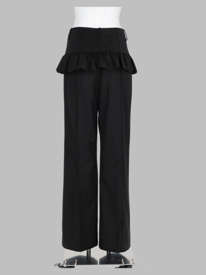 GANNI Pantalone In Lana Calandrata