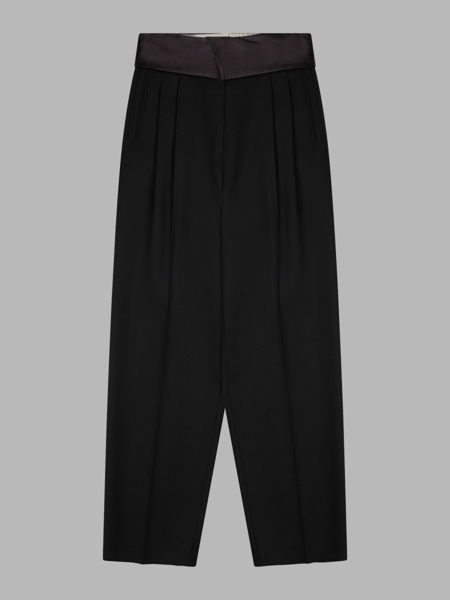 ALYSI Pantalone In Lana Con Baschina