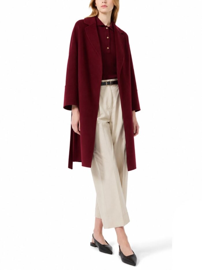 S MAX MARA PANTALONE IN POPELINE DI COTONE