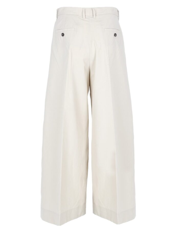 S MAX MARA PANTALONE IN POPELINE DI COTONE