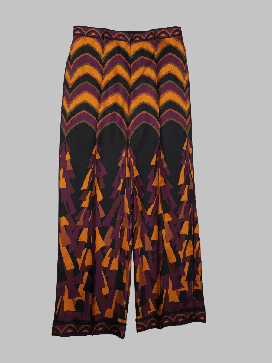 PUCCI Pantalone In Seta Stampa Baiadera