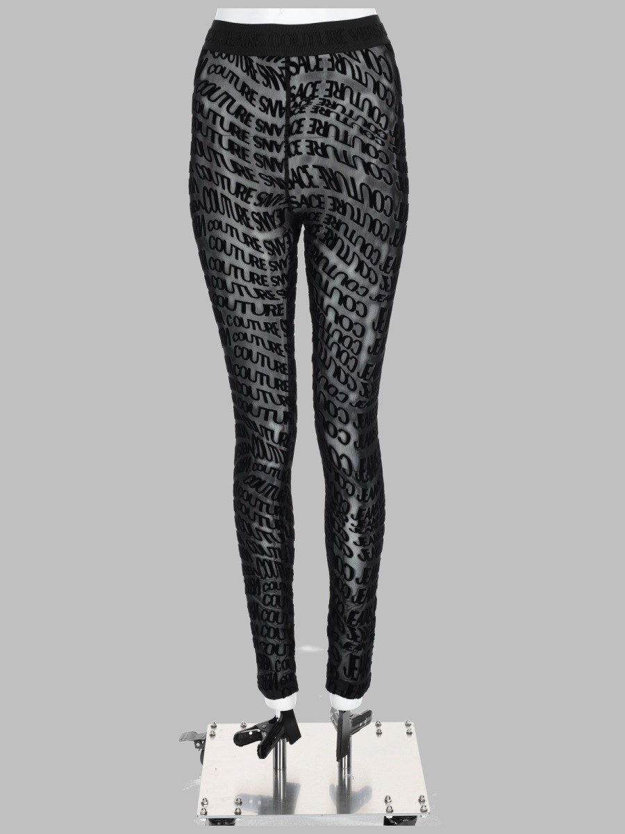 Versace Jeans Couture PANTALONE LEGGINGS CON STAMPA LOGO