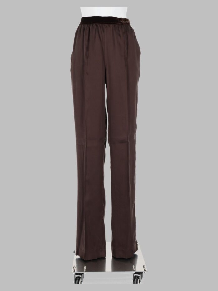 tom ford pantalone pj in raso di seta stretch TOM FORD Pantalone Pj In Raso Di Seta Stretch