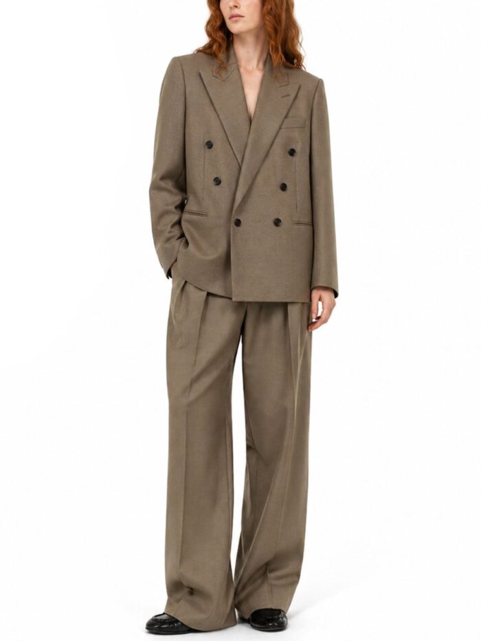 Saint Laurent PANTALONE SARTORIALE IN LANA E SETA